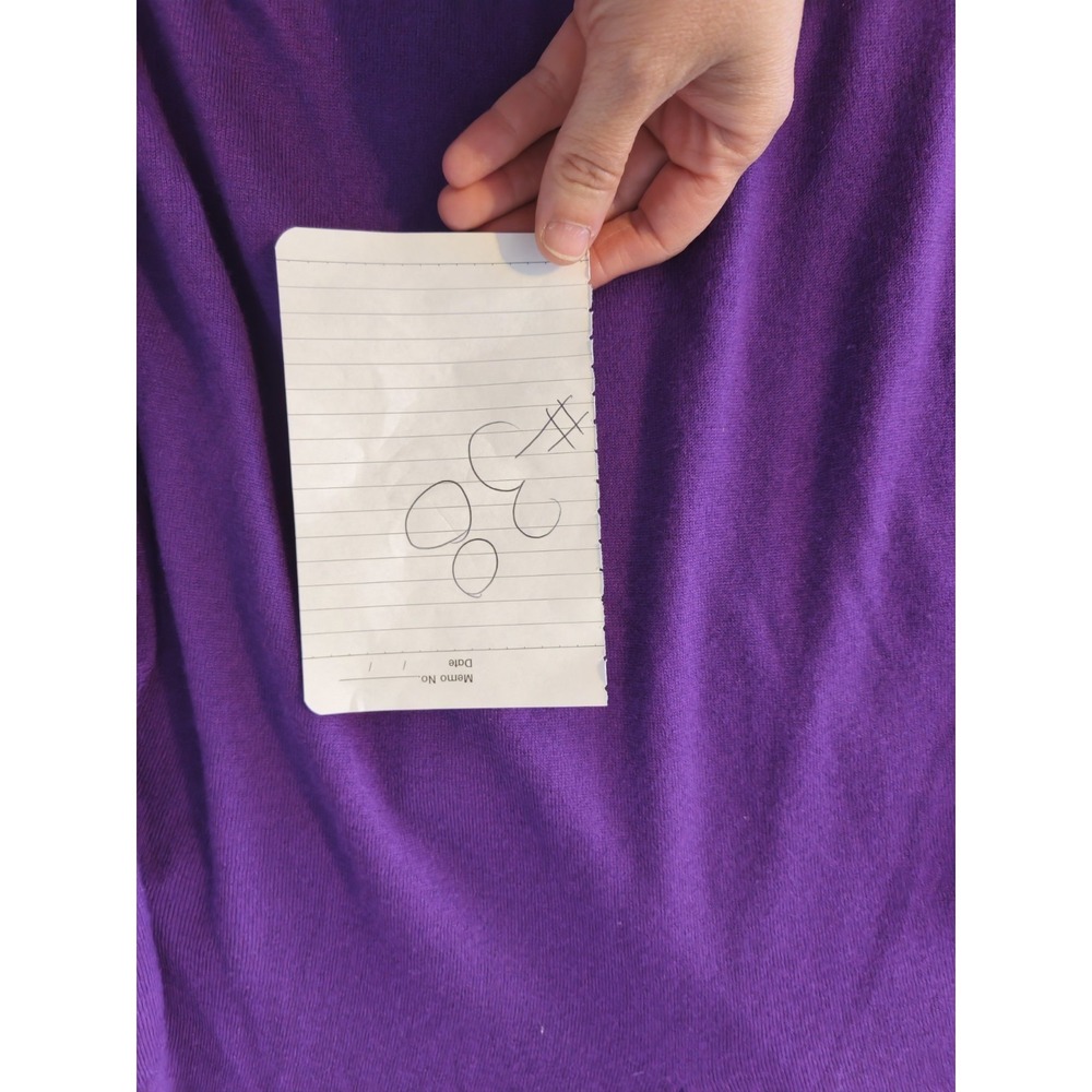 Neiman Marcus Cashmere Silk Sweater Womens Large Purple V Neck Knit Luxury - Picture 8 of 8